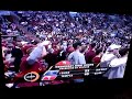 Temple fan does cunnilingus sign on TV