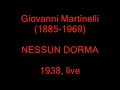 Giovanni Martinelli - Nessun dorma (1938)