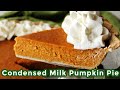 Pumpkin Pie With Sweetened Condensed Milk And Heavy Cream