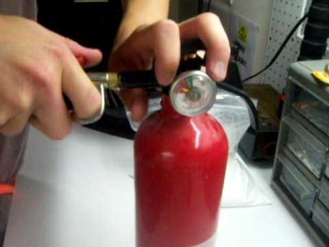 how to fill fire extinguisher