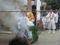 Lighting a sacred fire