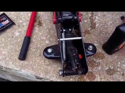 how to bleed floor jack