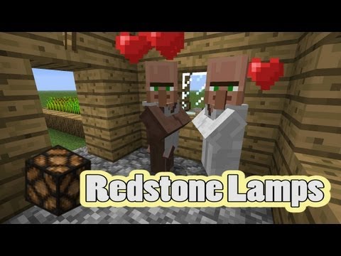 Redstone lamp - In this video, we take another look in some new features of Minecraft 1.2 Update: Redstone + Glowstone = Fiat Lux ;-) From Jeb's Twitter: