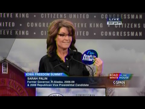 Palin - January 24th, 2015 • Governor Sarah Palin addresses the 2015 Iowa Freedom Summit in Des Moines. Appropriate comments will be welcomed Foul language, insults, and rants will not Fair Use...