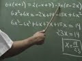 Ecuaciones con productos indicados 02
