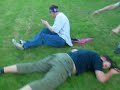 crucifix head scissor to mad back breaker lmao