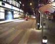 Snowmobile without snow, through Gävle (Sweden)