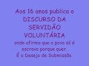 discurso da servidão voluntária discurso da servidão voluntária