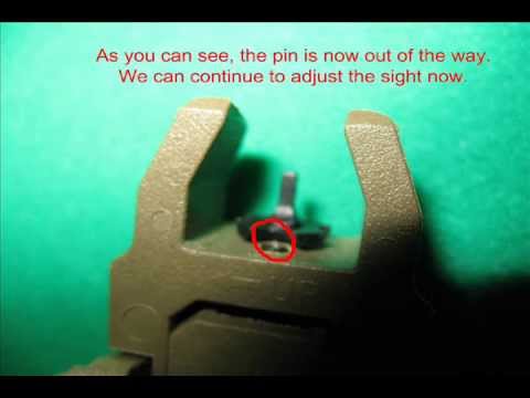 how to adjust mbus sights