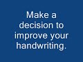 anyone can improve their handwriting pt1