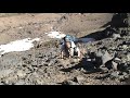 Jbel Toubkal ascent first section Bisenius scrambling
