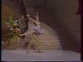 sylvie guillem, 19y old, is dancing with patrick dupond the pas de deux from le corsaire. recorded at la sorbonne's hall (paris)