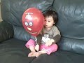 Katelyn & her newly created Mr. \"Ball-Ball\" Head