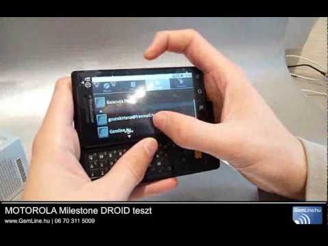 Motorola Milestone (Droid) teszt vide�