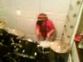 Me on drums (jamaican hat)
