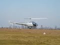 enstrom F28 A helicopter arrive