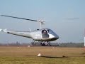 enstrom F28 A helicopter arrive