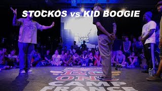 Stockos vs Kid Boogie  – RedBull BC One Camp France 2018 7 to smoke Popping