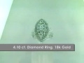 4.10 ct. Diamond Ring, 18k White Gold