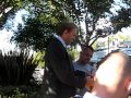 Kurt Rambis Hanging With Lakers Fans Outside Practice Facility