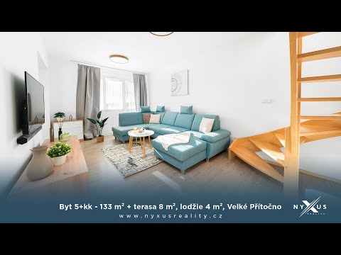 Video Prodej bytu 5+kk - 133 m² + terasa 8 m², lodžie 4 m² a garážové stání, Velké Přítočno