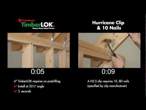 how to fasten hurricane ties