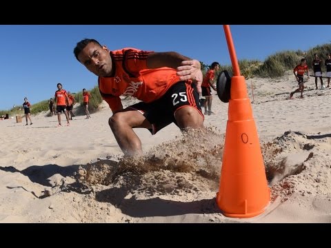 Trabajos físicos en la playa