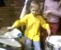 Elijah plays the drums Elijah plays the drums
