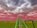 A recreation of the shockwave roller coaster at kings island.