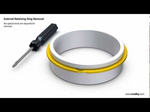 how to remove snap ring from hydraulic cylinder