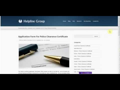 how to obtain police clearance