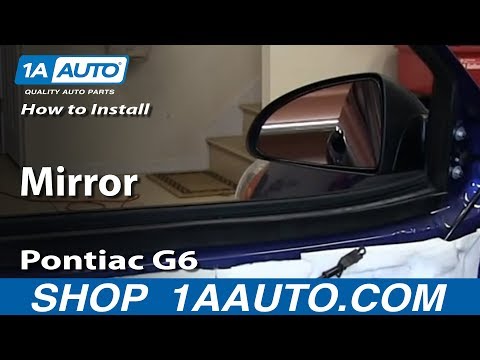 How To Install Replace Broken Side Rear View Mirror 2005-10 Pontiac G6