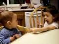 Liv feeding Mason