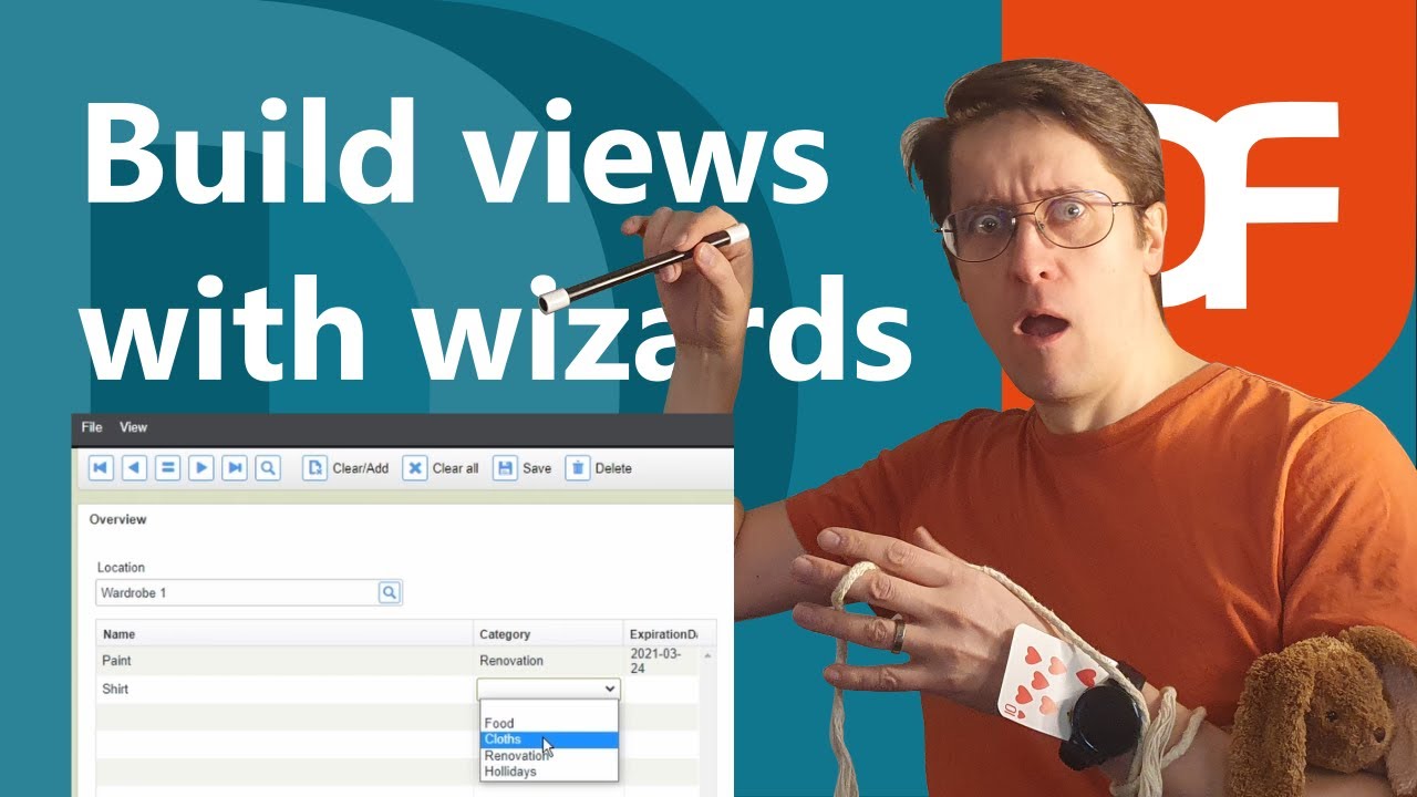 Generate views using wizards