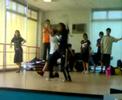 coach madelle and mae dance at brew