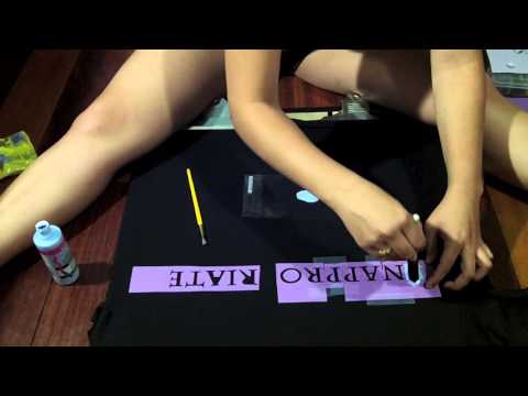 how to write on t shirts with fabric paint