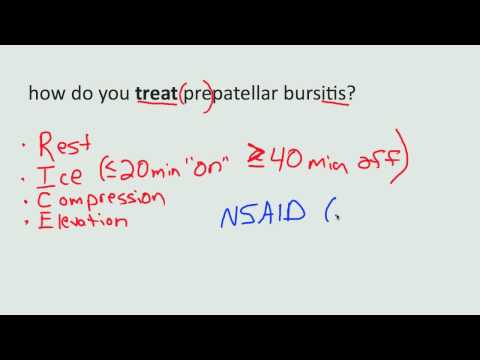 how to treat knee bursitis