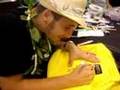 Simone Legno signs for tokidoki in Hawaii