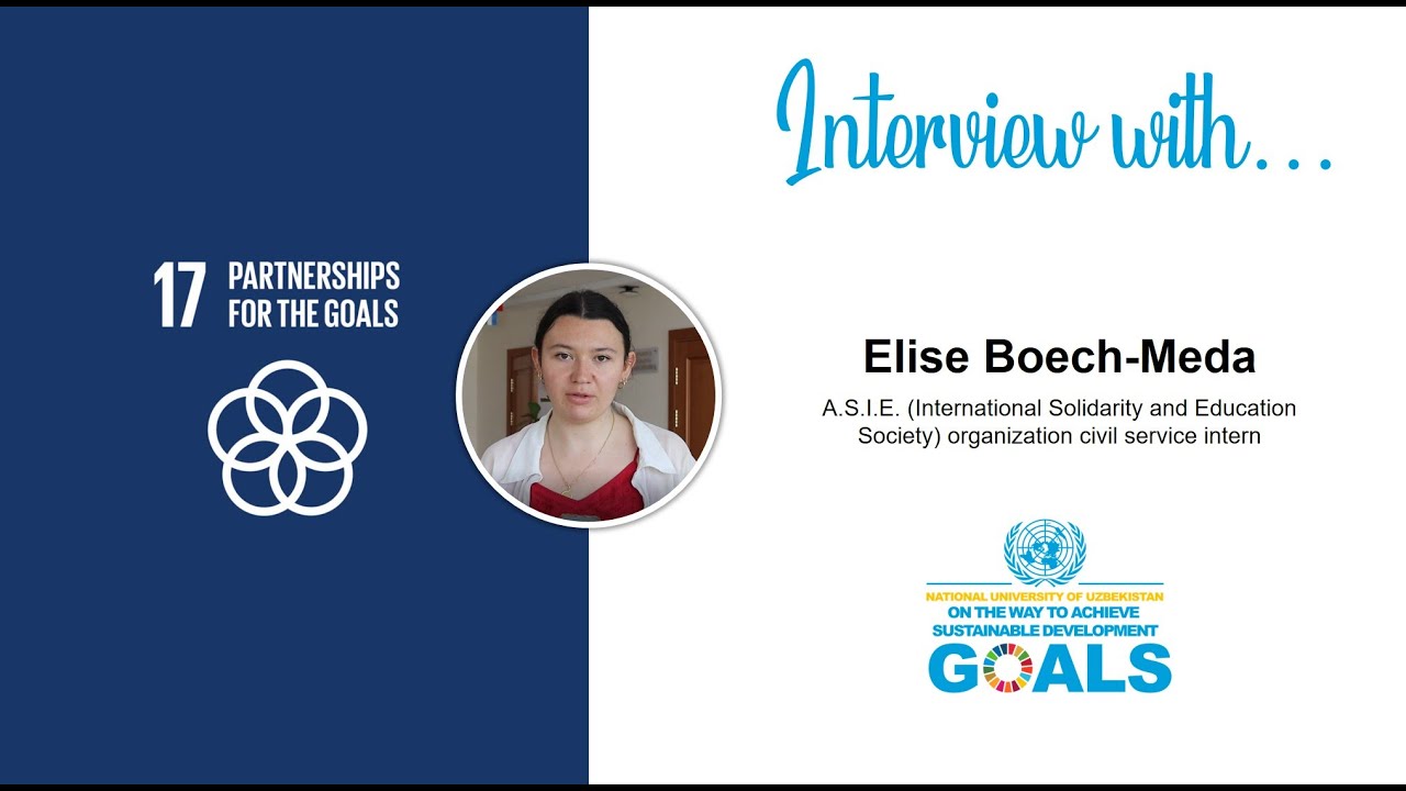 Elise Boech Meda - Partnership for the goals | Cooperation of NUU with international NGO's