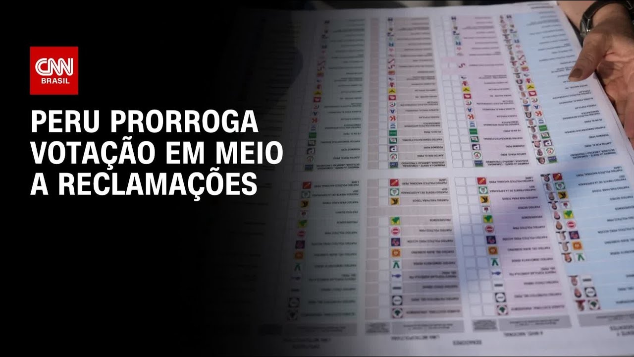 Peru: Conselho Nacional de Eleições anuncia prorrogação da votação | CNN NOVO DIA