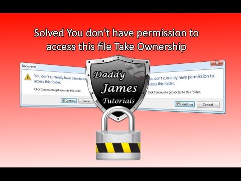 how to remove ownership of file windows 7
