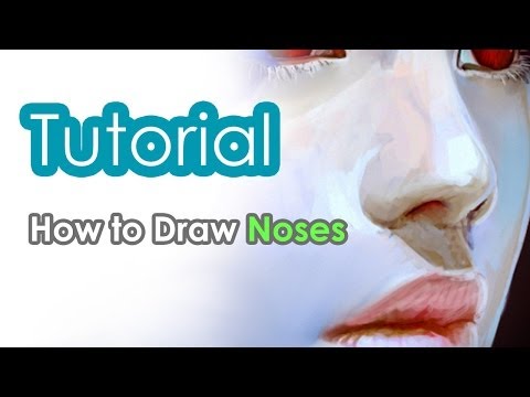 how to draw a 3d nose