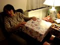 Mamma B opening the rest of her gifts at Christmas