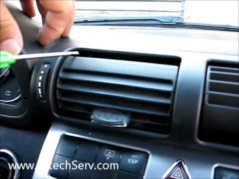 How to Remove Radio / Navigation / CD Changer from Mercedes C class 2005 for Repair.