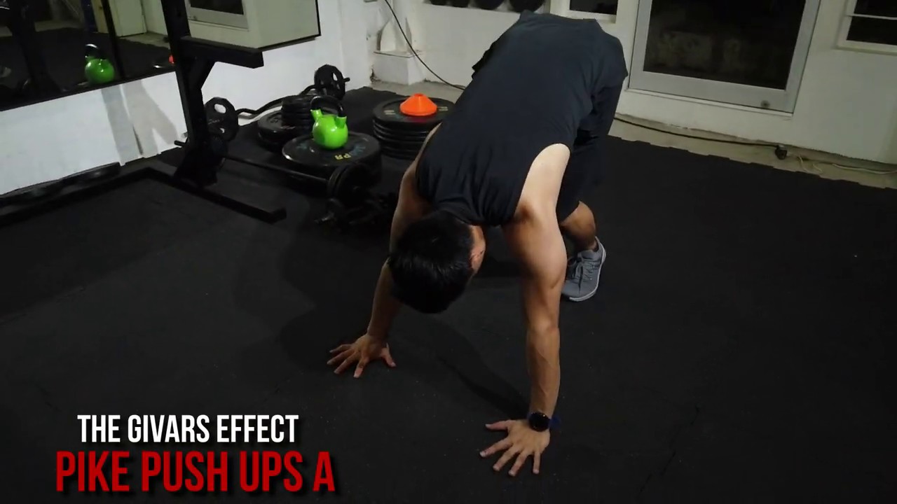 12 pike push ups