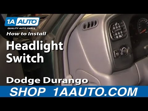 How To Install Replace Headlight Switch Dodge Durango 98-03 1AAuto.com