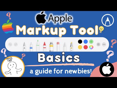 Apple Markup Tool 2024 Tutorial -  Basics guide to use  Apple pencil. Learn to use the Eraser tool.