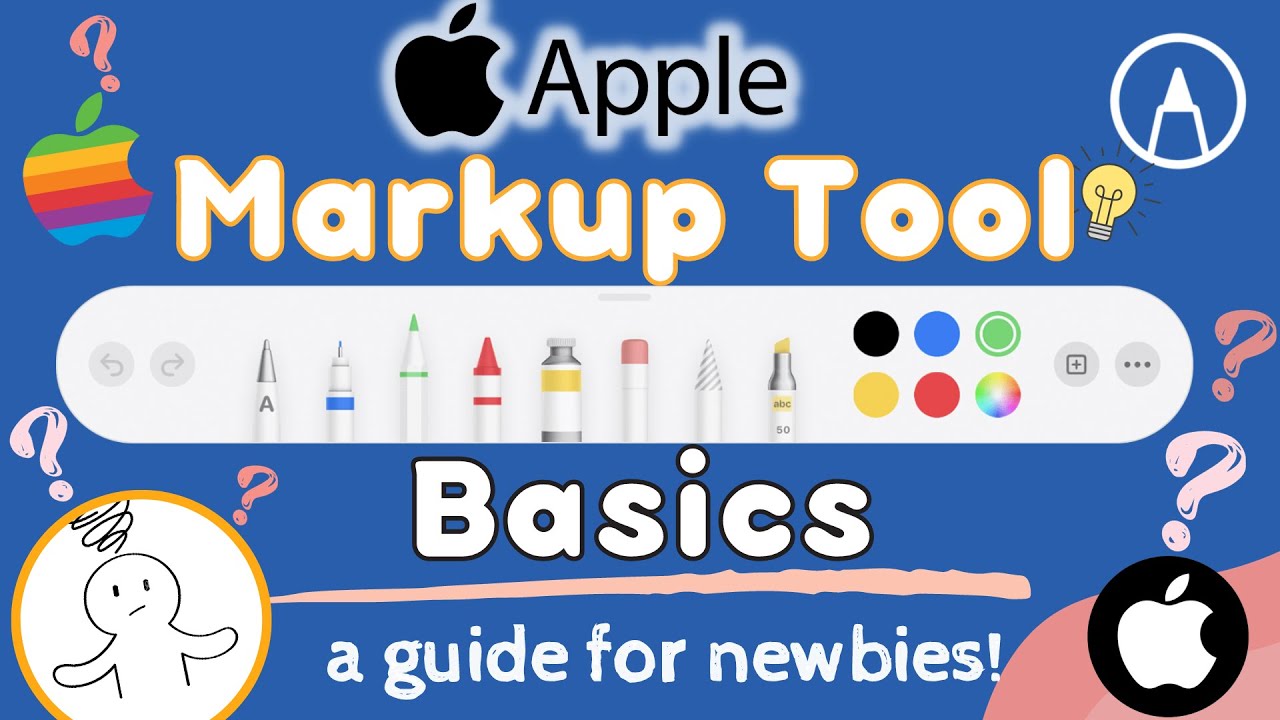 Apple Markup Tool 2024 Tutorial -  Basics guide to use  Apple pencil. Learn to use the Eraser tool.