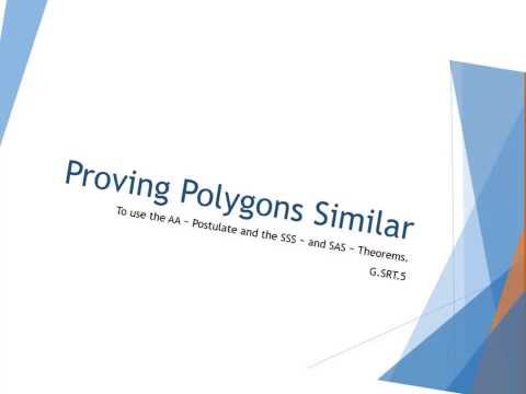 how to prove polygons similar