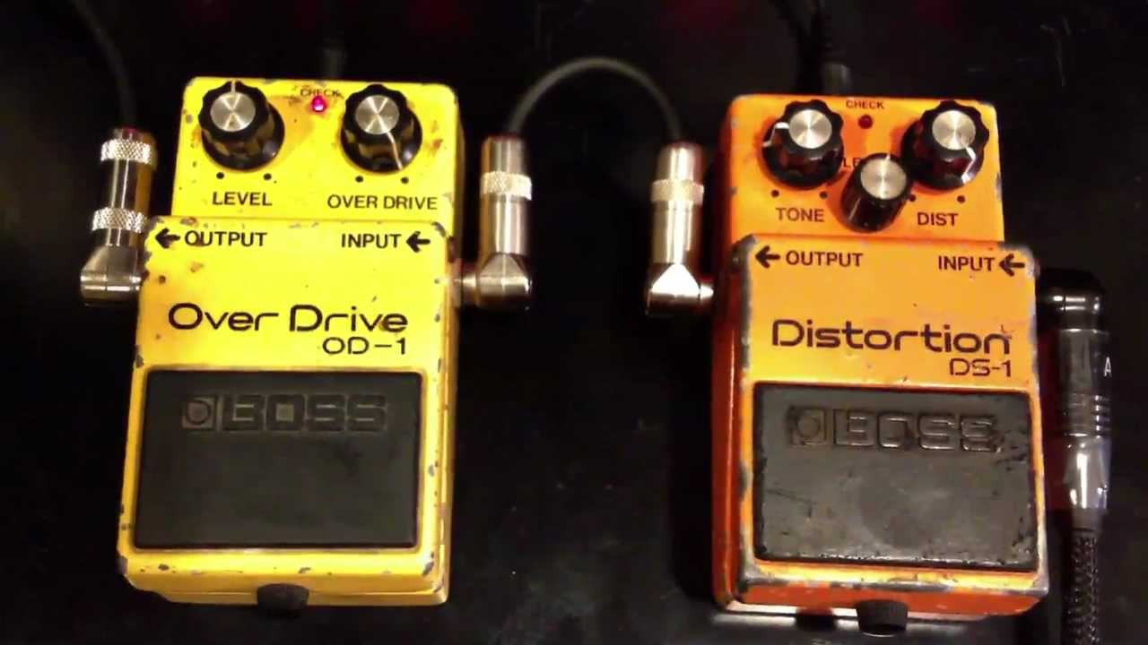 Vintage Boss Over Drive OD1 vs Vintage Boss Distortion DS1